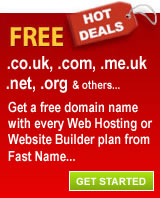 Free domain name with any Website Hosting Plan from Fast Name